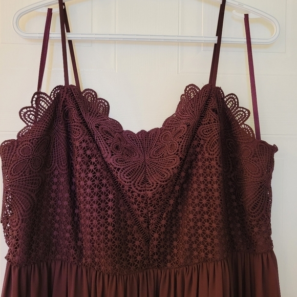 PURPLE M&S Marks and Spencers NWT Occasion Dress Spaghetti Straps Size US 16 - Picture 2 of 15